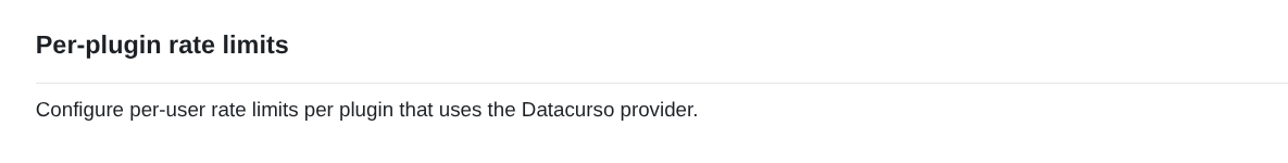 Per-plugin rate limits
