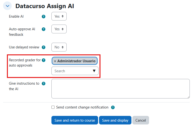 Grader auto approvals
