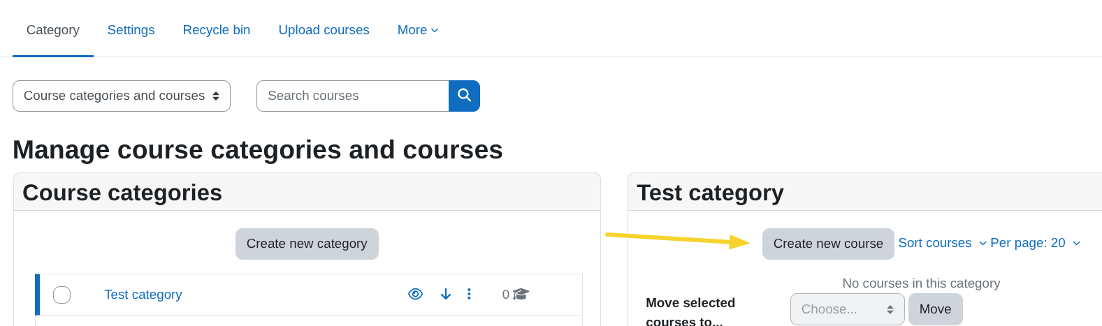 Create course path A