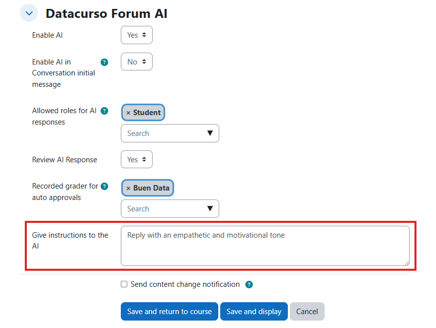 Give instructions AI