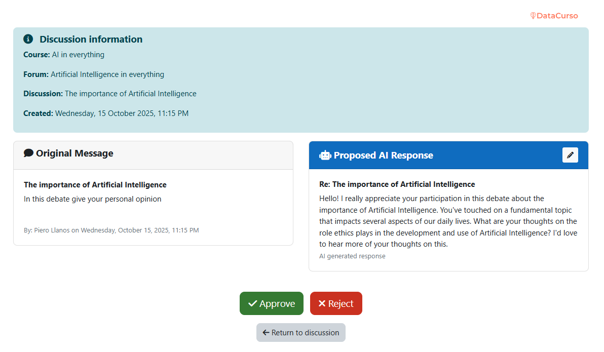 Notification details