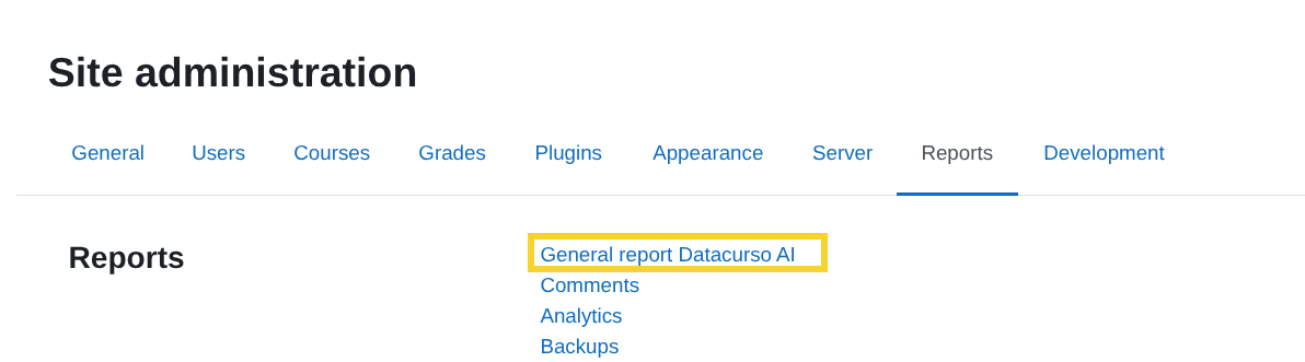 General report Datacurso AI