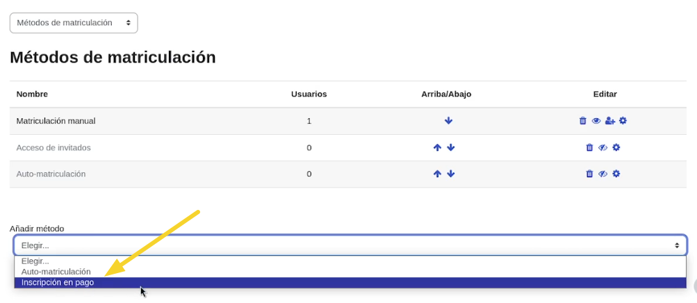 Add enrolment method