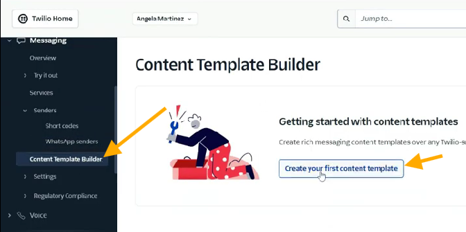 Create Template Step 1
