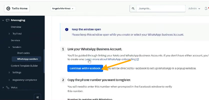 Continue with Meta 1