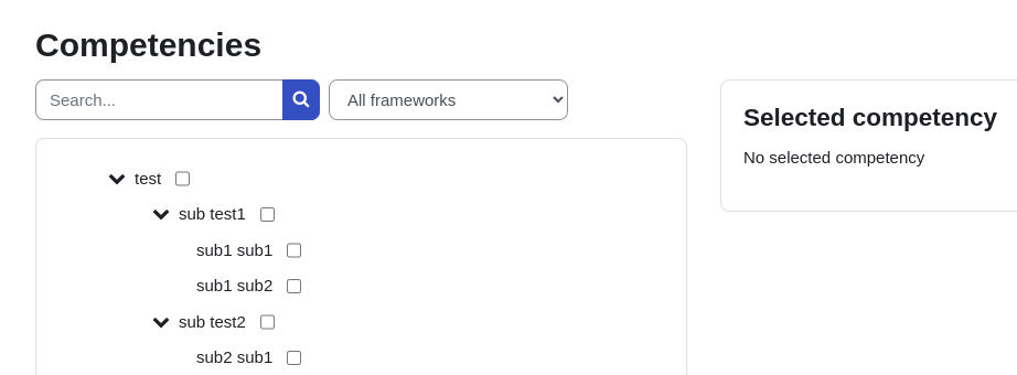 Lista de Competencias