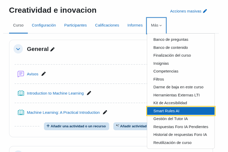 Más → Smart Rules AI