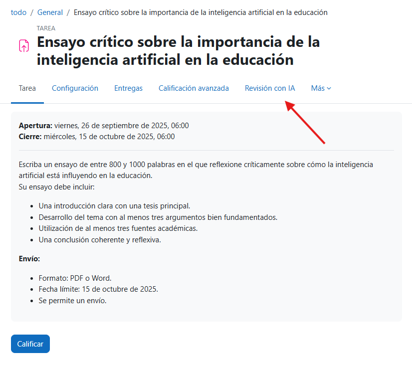 Acceso a Revisión con IA
