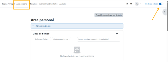 Activar Modo de Edición