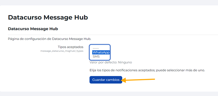 Configuración de Salida