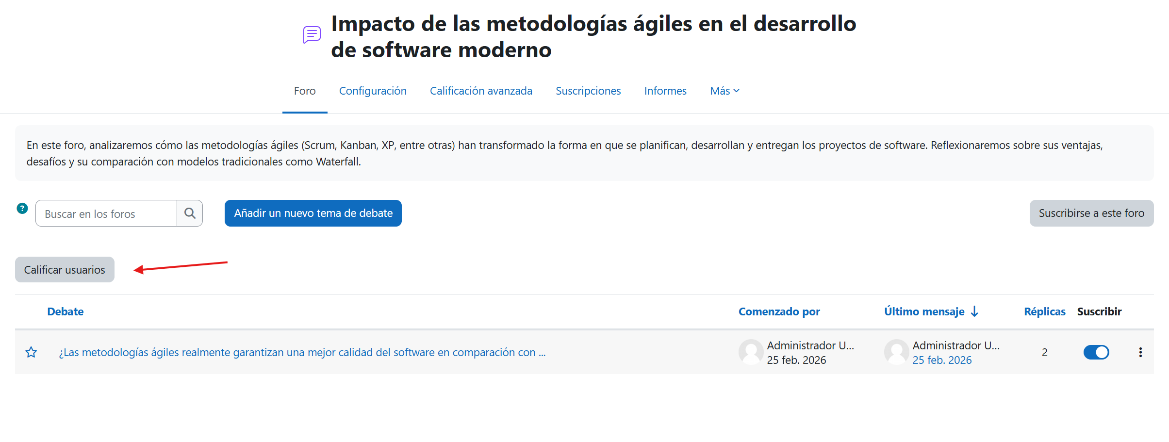 Botón calificar usuarios