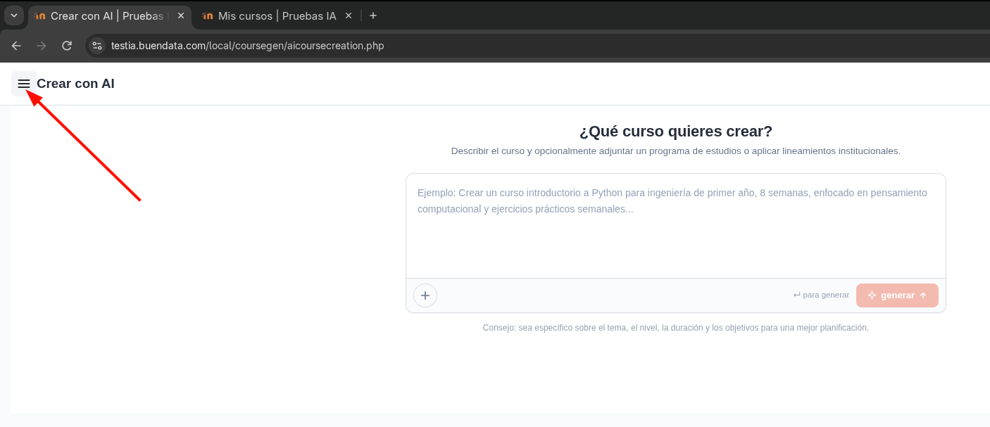 Hover menu