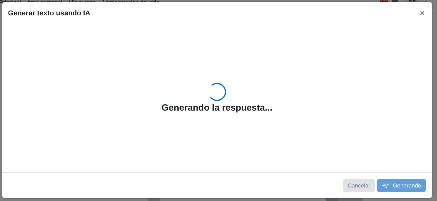 Estado de procesamiento IA