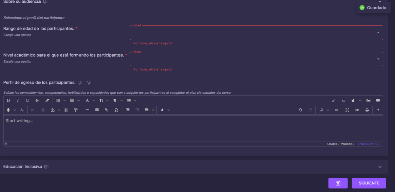 Guardado automático